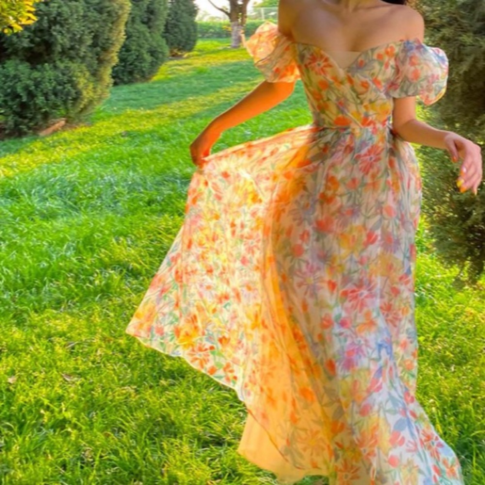 Floral cottagecore summer dress NWOT - Picture 6 of 16